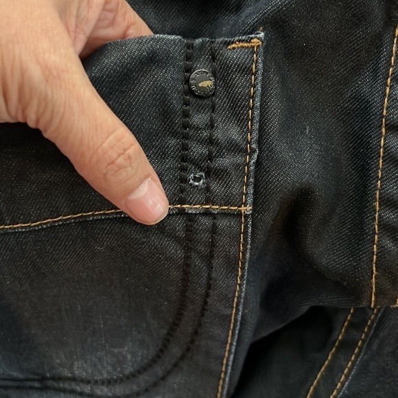 Men's Dark Denim Skinny Jeans - Picture 4 of 12